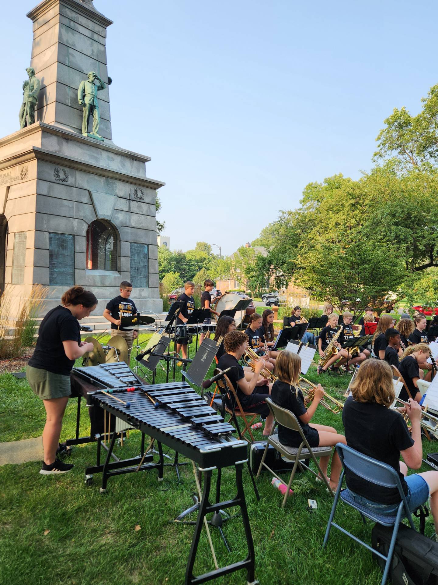 The Princeton Area Summer Band, under the direction of Megan and Steven Olson, will present a concert at 6 p.m. Sunday, July 14, in Soldiers and Sailors Park in Princeton.