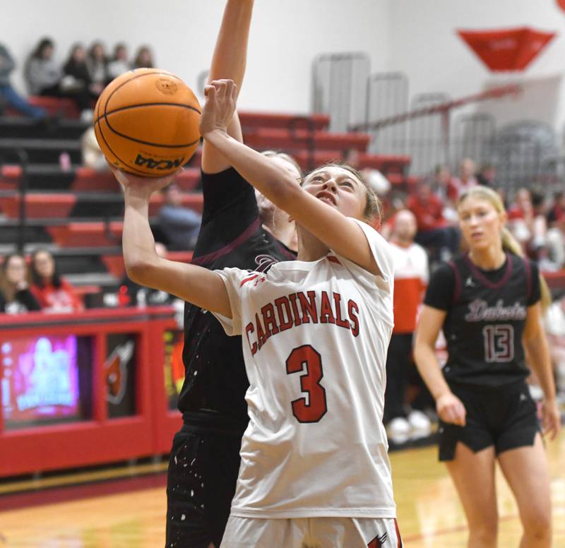 Forreston's Tenlei Patterson shoots against Dakota on Friday, Feb. 6, 2026 at Forreston High School.