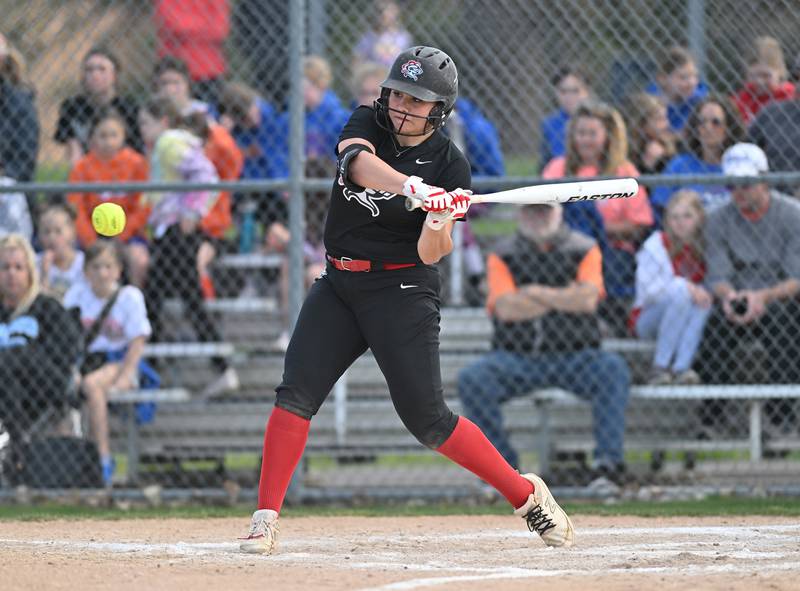 Lincoln-Way West's player at bat during the conference game against Lincoln-Way Central on Thursday, April. 27, 2023, at New Lenox.