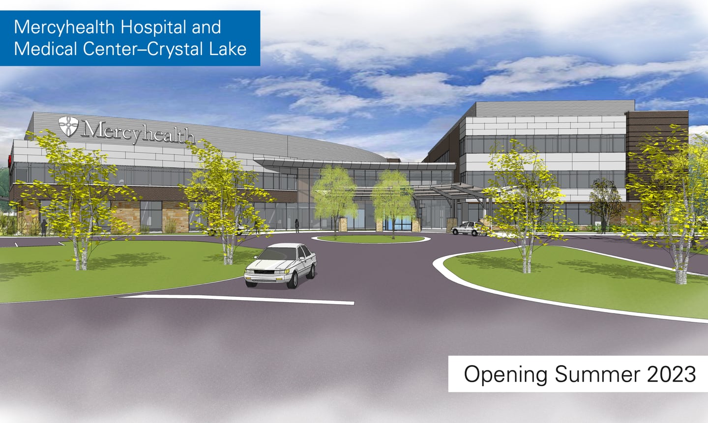 Mercyhealth released renderings following the groundbreaking Wednesday, June 16, 2021, on the new Mercyhealth hospital in Crystal Lake.