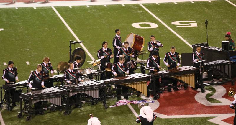 The L-P band perform at halftime on Friday, Oct. 17, 2025 at Howard Fellows Stadium.