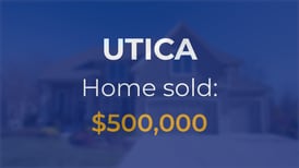 Single-family home sells for $500,000 in Utica