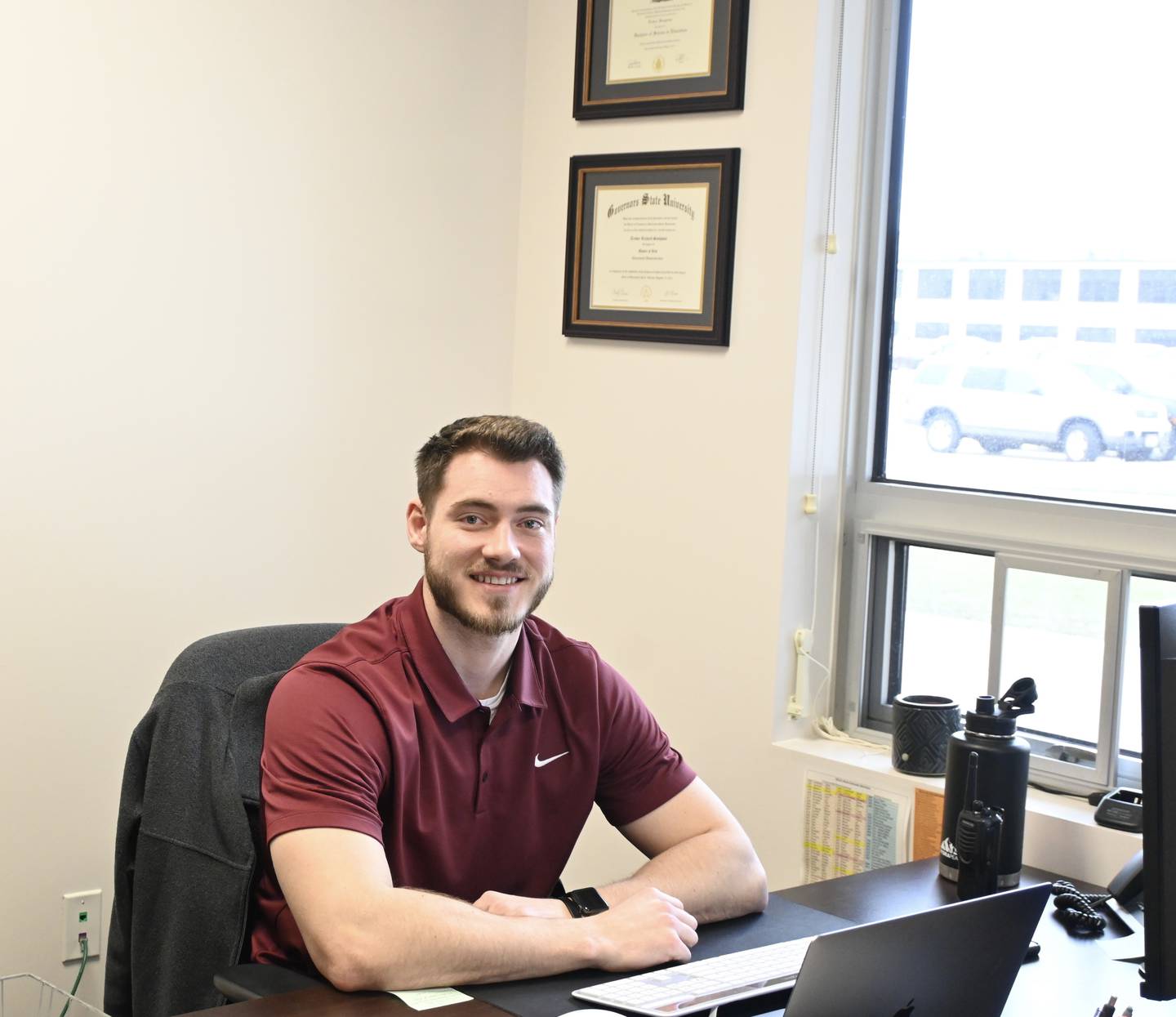 Sampson began his administration career at the Grundy Area Vocational Center last year as the Dean of Students and has already begun making an impact.