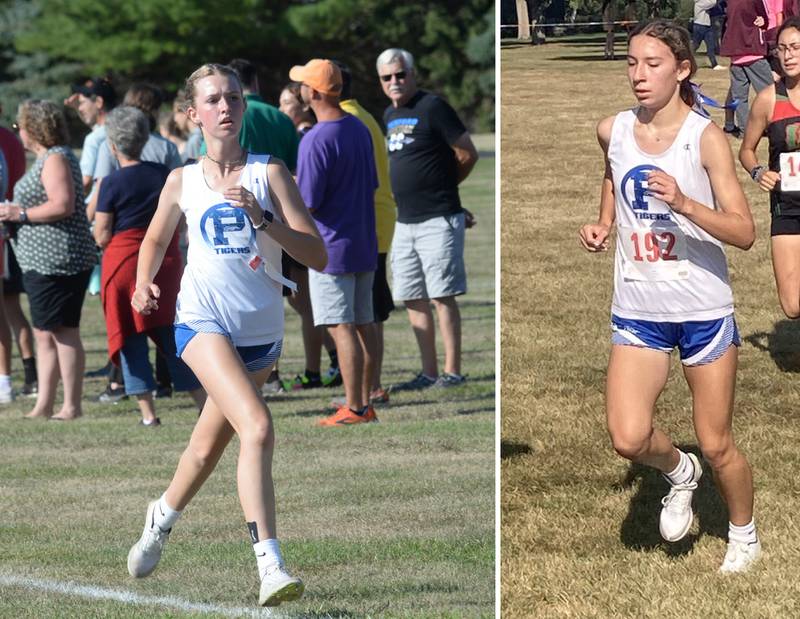 Princeton freshmen Payton Frueh (left) and Ruby Acker are the 2023 co-BCR Female Cross Country Runners of the Year.