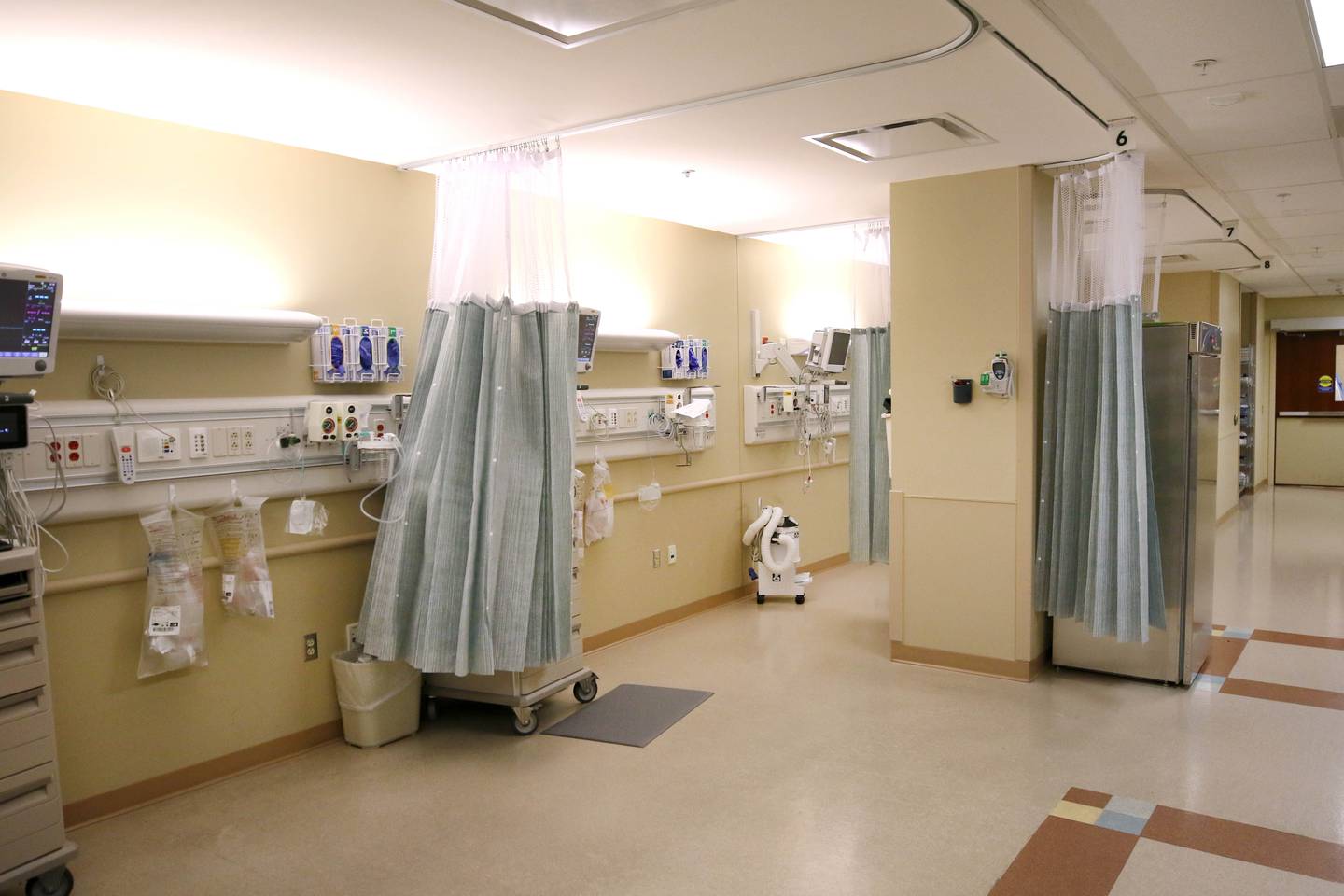 One of the surgical recovery areas set for renovation at Northwestern Medicine Kishwaukee Hospital in DeKalb.