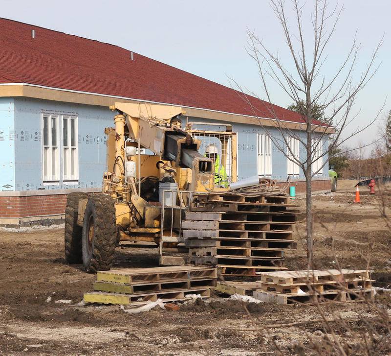 Work continues Tuesday on the expansion at the DeKalb County Rehab & Nursing Center on North Annie Glidden Road in DeKalb.