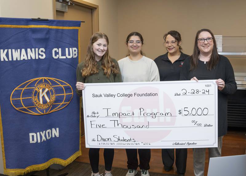 Kamryn Rogers (from left),  Saida Bajrami, Dr. Lori Cortez, and Dana Chacon