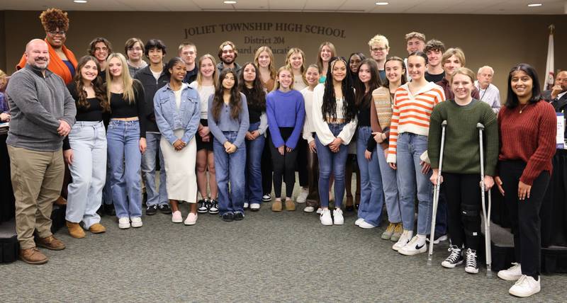 Joliet Township High School has announced that 79 students from the graduating class of 2024 were recognized at the February Board of Education meeting for earning the distinction of Illinois State Scholar.