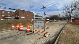 Portion of road temporarily closed as Morrison hospital expansion begins