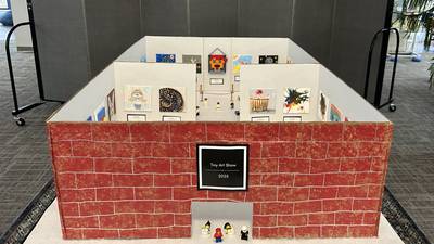 Photos: Tiny Art Show at Odell Public Library