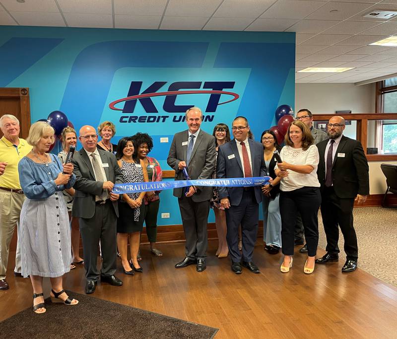 The Geneva Chamber of Commerce celebrated KCT Credit Union’s 85-year anniversary with a ribbon cutting on July 20.