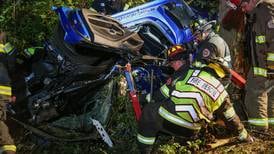 Driver from single-vehicle crash in Prairie Grove is flown to hospital