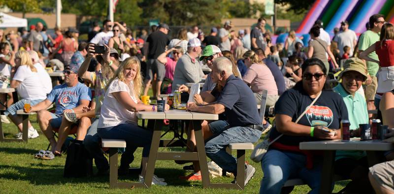 Visitors to the Batavia MainStreet’s Block Party & Taste of Batavia sample food and drink while enjoying musical entertainment on Sunday, Aug 31, 2025 in Batavia.