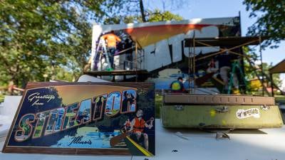 Photos: Streator mural takes shape: Walldogs' artistry enhances city park