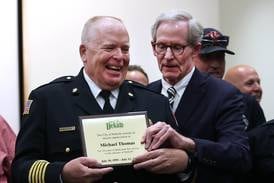 Photos: DeKalb City Council meeting agenda includes honoring retiring fire chief, voting on city sales tax