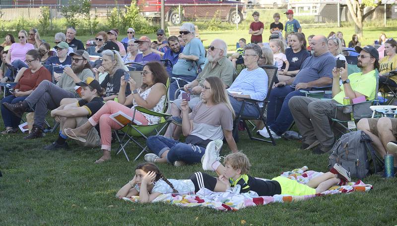 A large crowd showed up to view "The Lion King Jr." on Friday, Aug. 11, 2023, at Knudson Park in Marseilles.
