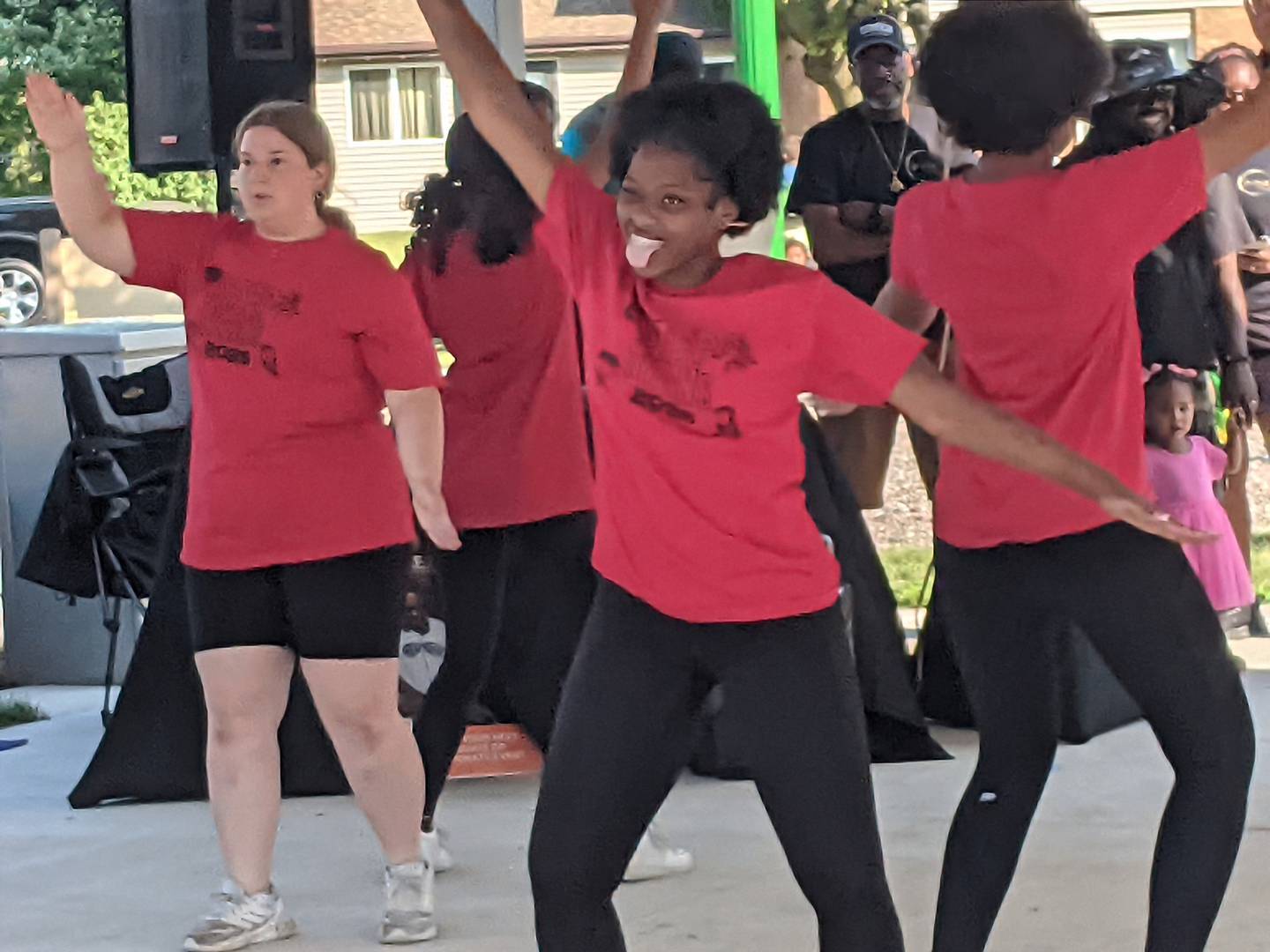 The Yorkville High School Stepping Foxes perform at Juneteenth in Kendall County – A Celebration of Love & Education on June 19 at Yorkville Congregational United Church of Christ.