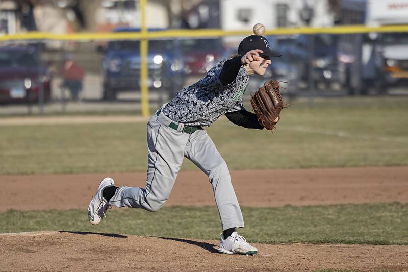 Rock Falls’ Carte Dillon pitches against Monday, March 27, 2023 versus Erie-Prophetstown.