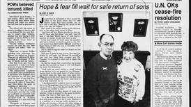 Historical covers for March 3: Hope and fear fill wait for safe return of sons from Middle East