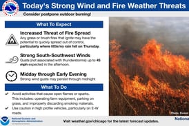 Wind advisory, elevated fire risk Friday for northern Illinois; more storms possible