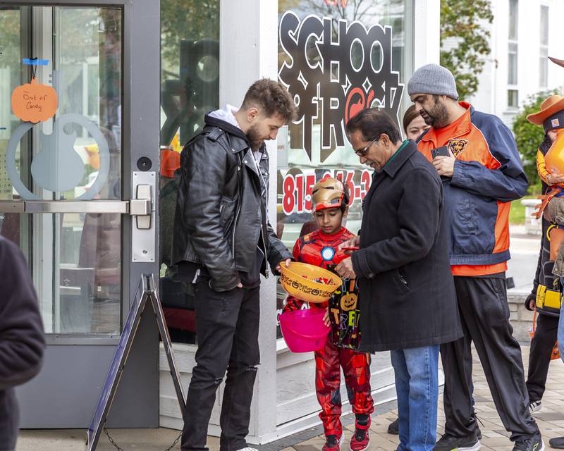 The School of Rock participated in the handing out of candy at the Plainfield Spooktacular Trick-or-treating event Saturday Oct 25, 2025 in Plainfield.