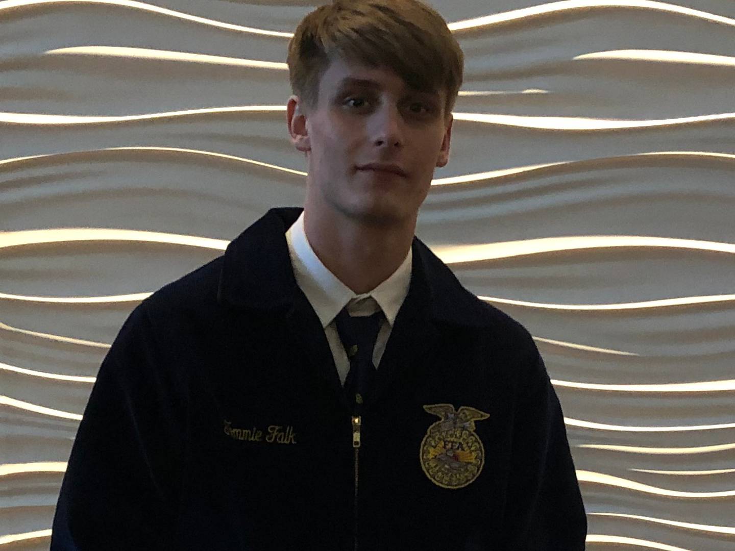 West Carroll FFA member and 2nd place State FFA Proficiency Awards winner Tom Falk.