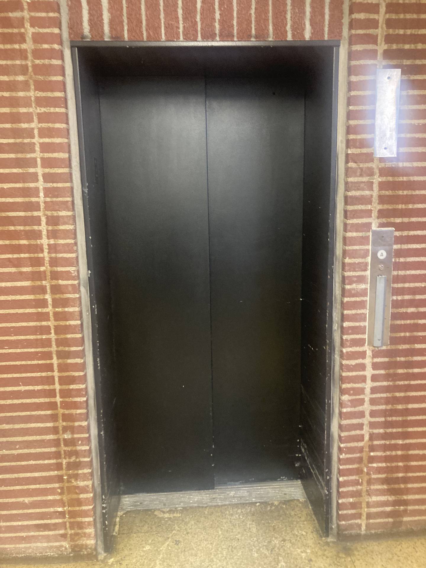 The only elevator at Lockport Township High School District's Central Campus in September 2023. The campus is 114-years-old and needs upgrades to be more ADA compliant.