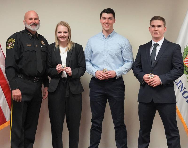 Pictured from left are Sheriff Baird, Deputy Burdick, Deputy Varney, and Deputy Mitchell.