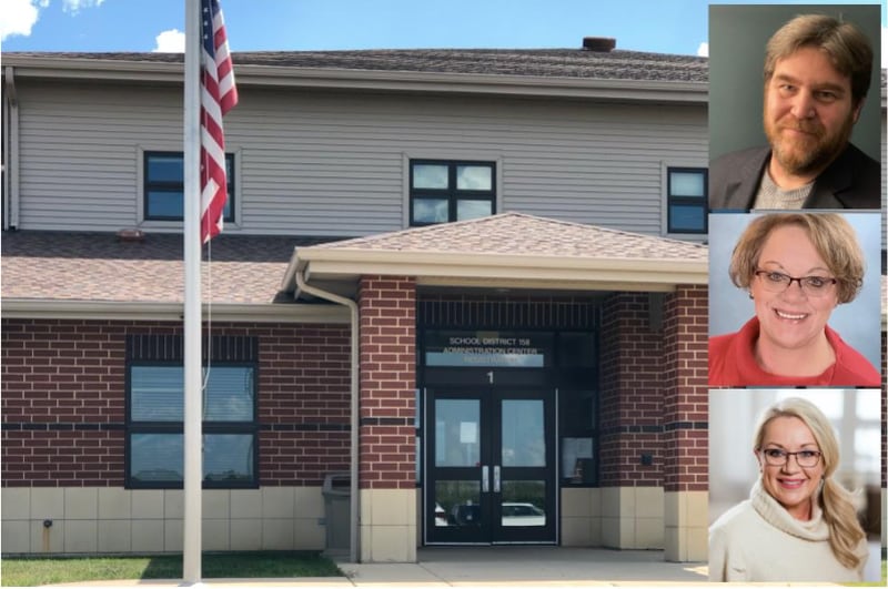 Huntley School District 158 board candidates (top to bottom) Andrew Bittman, Gina Galligar, Laura Murray and (not pictured) Michael Thompson were leading in the April 4, 2023, election, unofficial election results show.