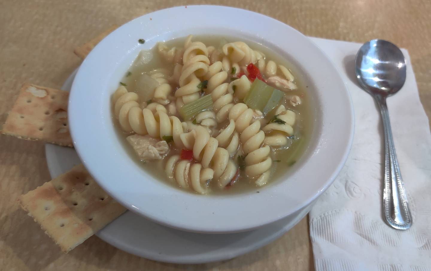 Chicken noodle soup at Randall's Pancake House & Restaurant in South Elgin.