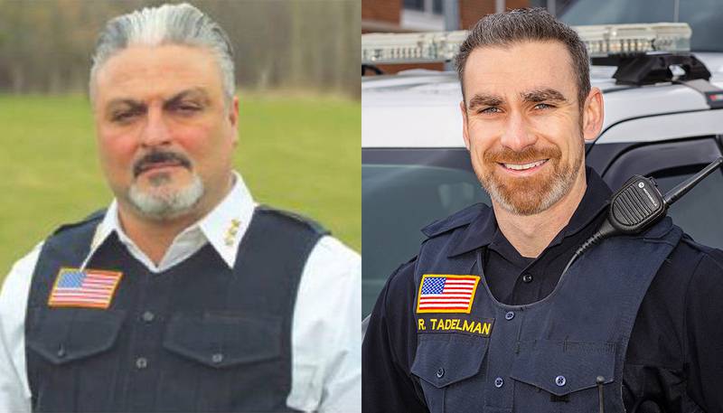 Former police chief Tony Colatorti (left) and McHenry County Undersheriff Robb Tadelman (right) are competing for McHenry County Sheriff in June's primary.