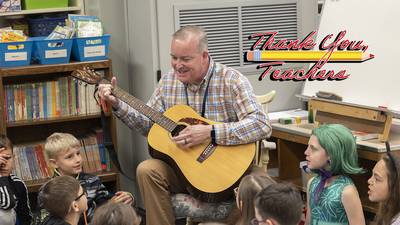 Franklin Elementary teacher’s parenting experience, music performances link students with lessons