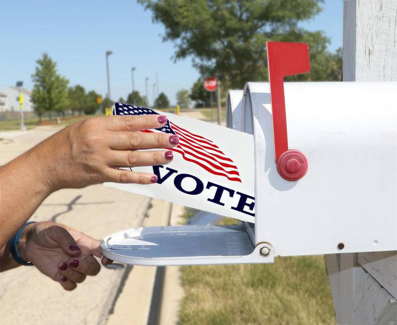Vote by mail in the election