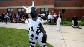 Photos: Teachers in Plano surprise students in inflatables race