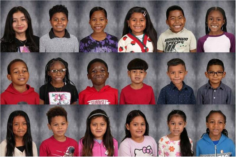 Joliet Public Schools District 86 has announced its Students of the Month for January 2025. Pictured: Edna Keith Elementary Students of the Month Ariel Arciga, Álvaro Ávila-Ortiz, A’Loni Caraveo, Kaylani Hernández Clavel, Dylan Hernández Velásquez, Akira Hobbs, Jovonne Hooks, Miasia Jackson, Kymani Jones, Miqueas Lira Coraspe, Adiel Martínez, Pedro Mazaba Castillo, Hannah Morales, Jhoann Oloarte López, Dayani Sabillón Domínguez, Génesis Sabillón Domínguez, Luz Vázquez and Brandon Wright