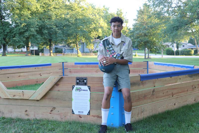 This summer, Christine Thompson Park received its newest addition, a Gaga pit, courtesy of Gurnee resident Keith Jackson and local volunteers.