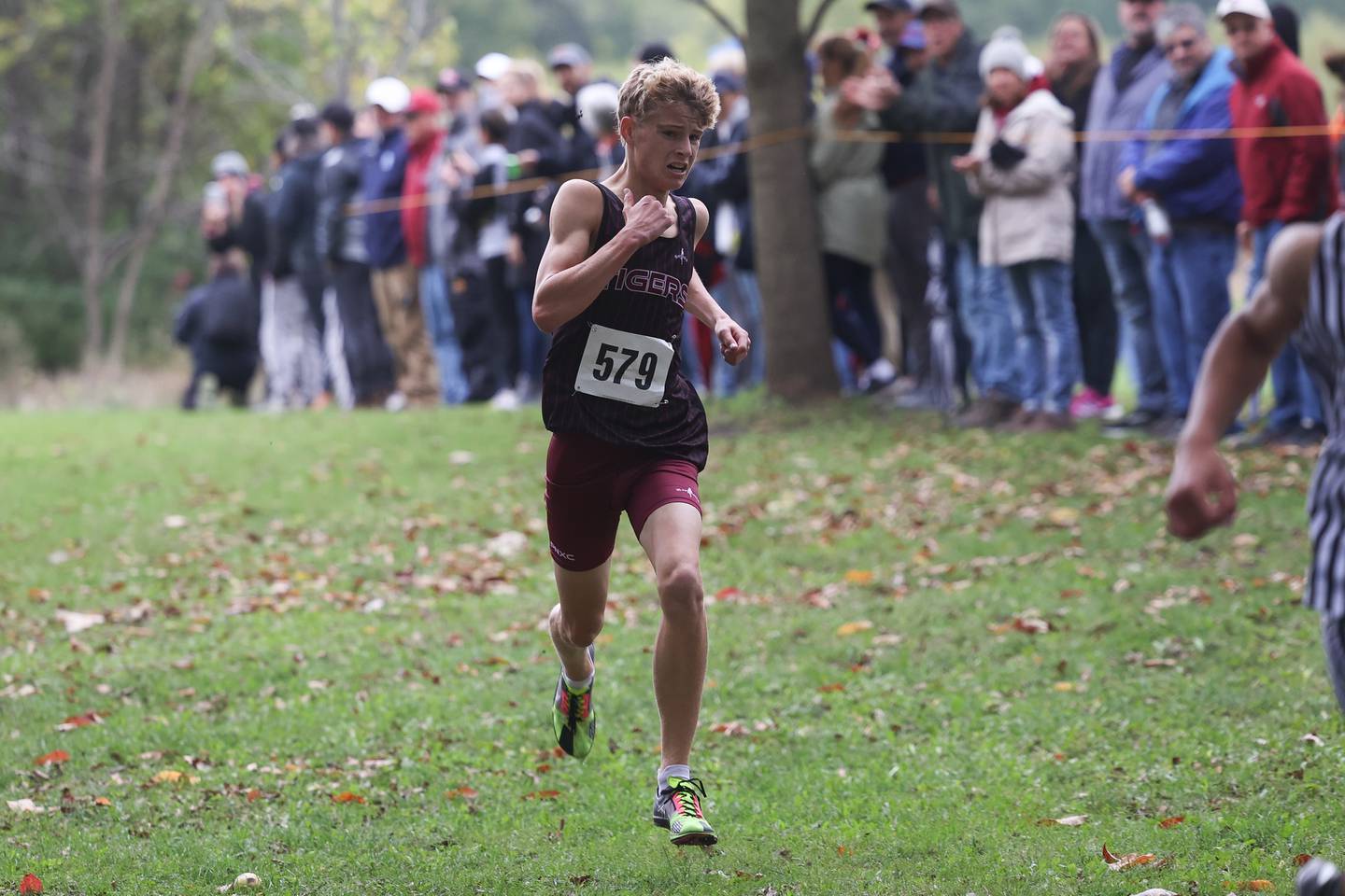Plainfield North’s Thomas Czerwinski finish third in the Southwest Prairie Conference meet at Channahon Park in Channahon on Friday, Oct. 13, 2023.