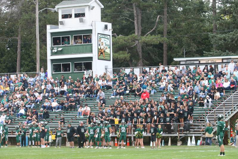 St. Bede fans attend the Homecoming game on Saturday, Sept. 28, 2024 at St. Bede Academy.