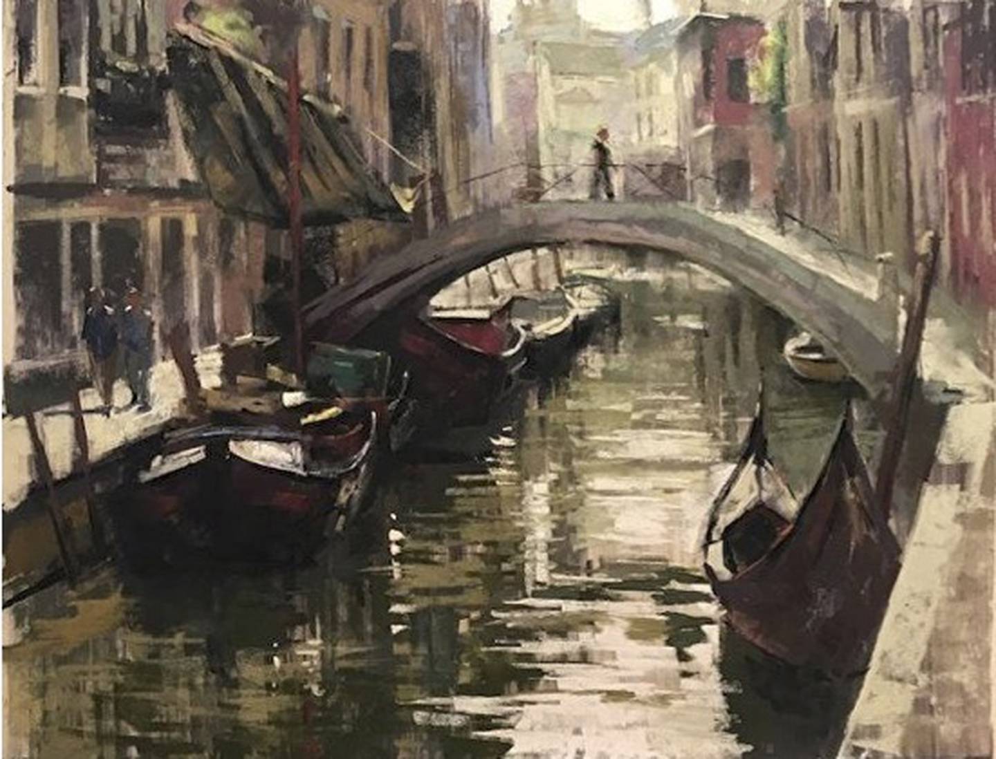 "Venetian Crossing" art piece created by Nancie King Mertz