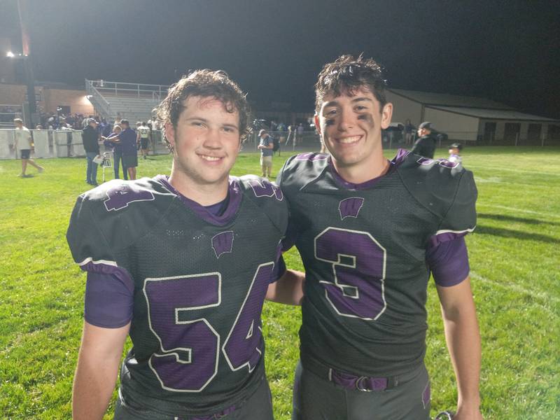 From left, Wilmington seniors Jack Cutter and Ryan Kettman