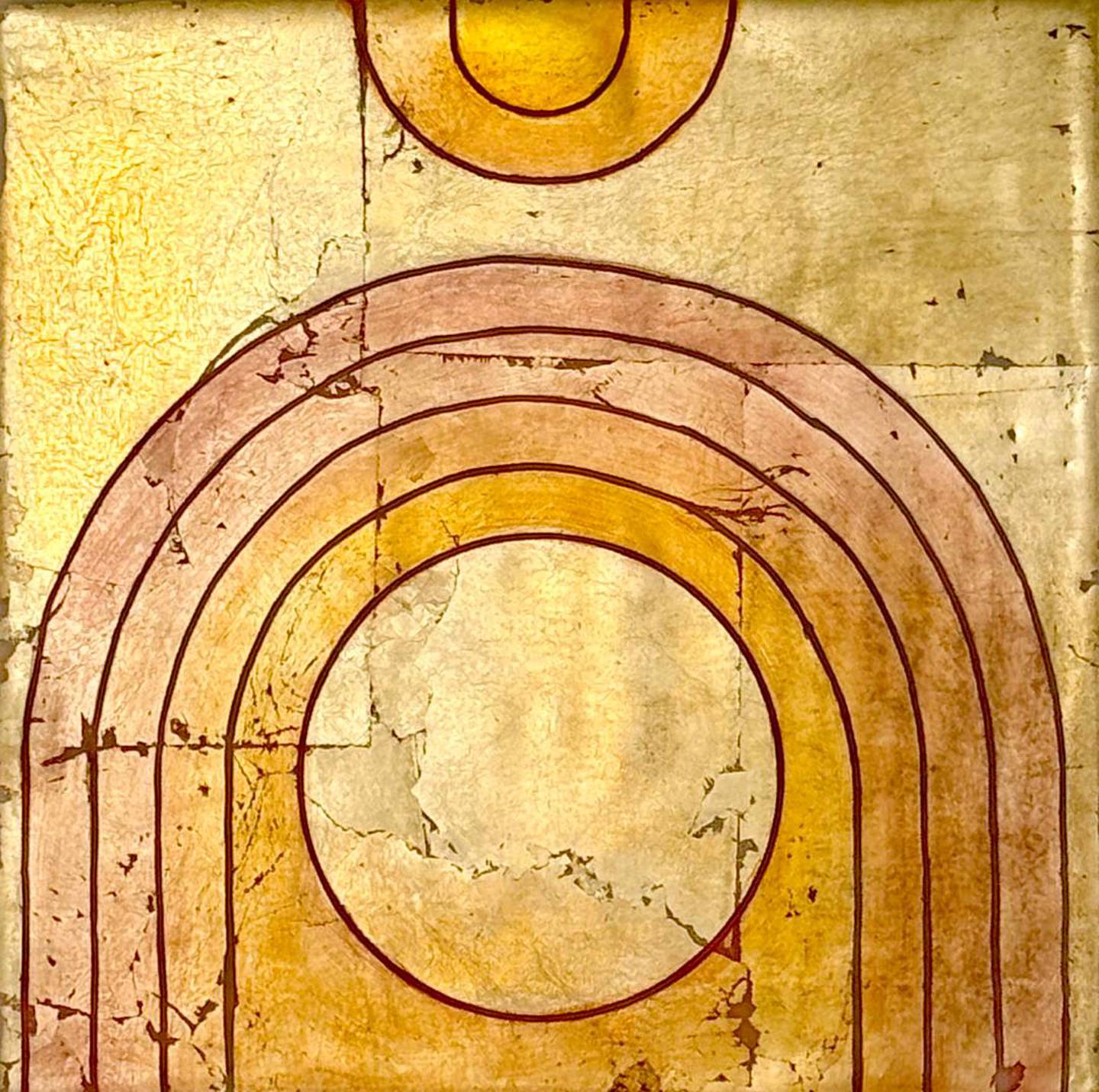 Laura LaRue -- Disco Queen (encaustic mixed media)