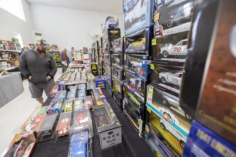 Thousands of toy cars, trucks and tractors were set up in five different locations by vendors Saturday, March 15, 2025, in Sublette.