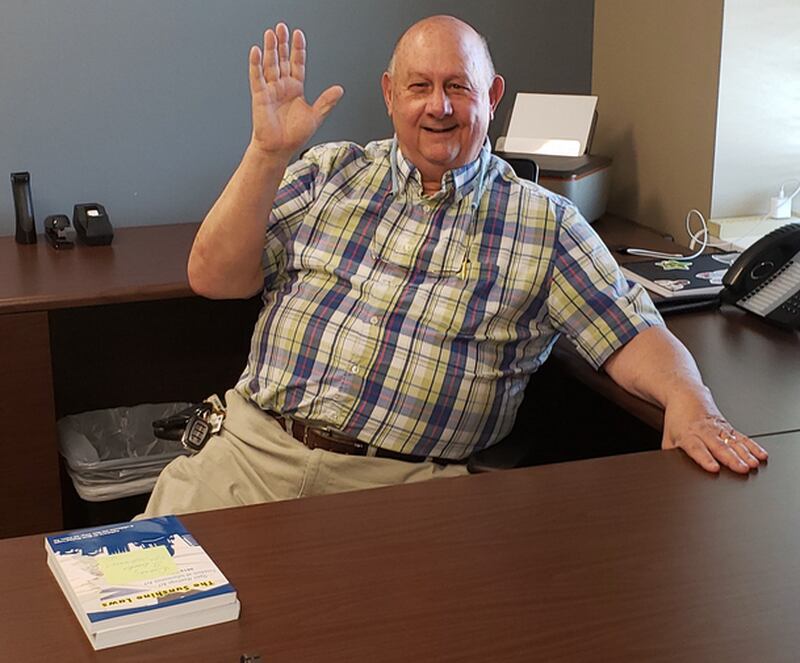 Former Sterling Mayor Skip Lee took this selfie in his office – his "farewell picture" –  as he prepared to leave the post. May 1, 2023, was his last official day as mayor.