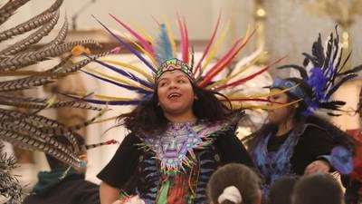 Photos: Chichimeca Dancers Honor Our Lady of Guadalupe in La Salle