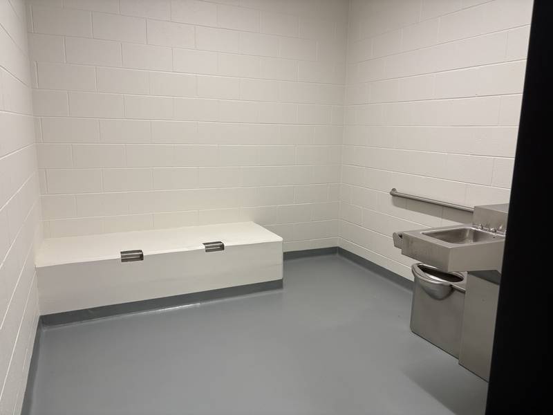 An adult cell in the Lake in the Hills Police Department jail pictured Wednesday, May, 20, 2026.