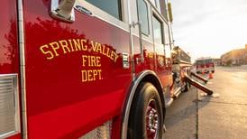 Spring Valley Fire Protection District featuring new fire safety inflatable house