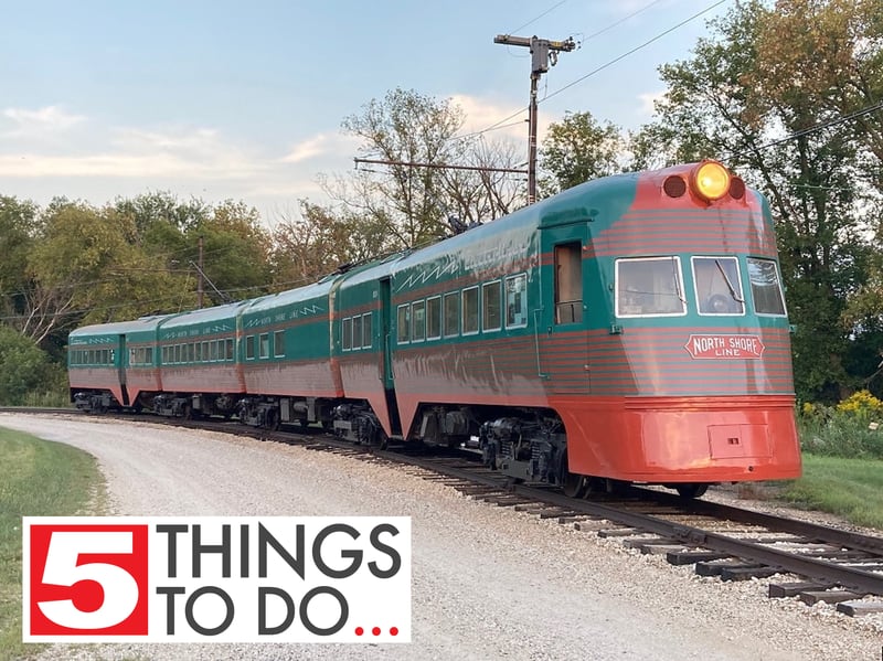 The Illinois Railway Museum will kick off its 70th anniversary on on Saturday, Jan. 21, 2023, with North Shore Line Day, celebrating the line which went from Chicago to Milwaukee until 1963. Pictured here is a North Shore Line streetcar. Pictured here is the Electroliner.