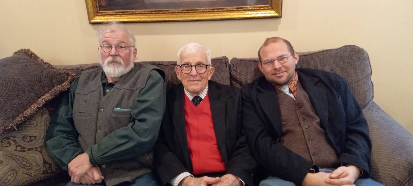 Clint Block, Hugo Block and August Block.  Hugo's grand father was on the 1st Neponset school board.  Five generations graduated from Neponset Schools.