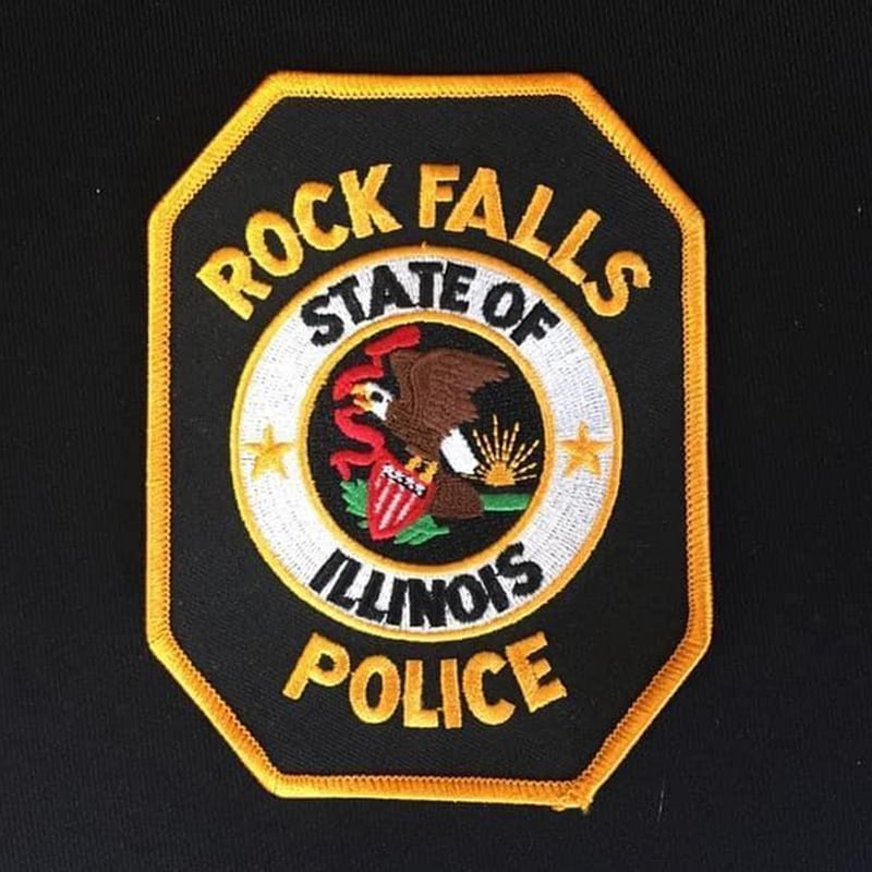 Rock Falls Police Department patch. April 2023.