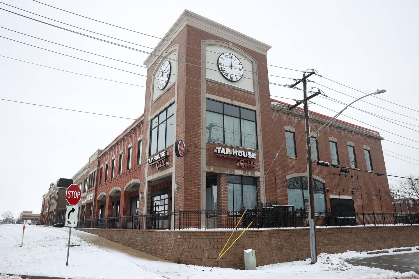 The Tap House Grill in Plainfield sits closed and the windows covered up on Tuesday, Jan. 9th, 2024.